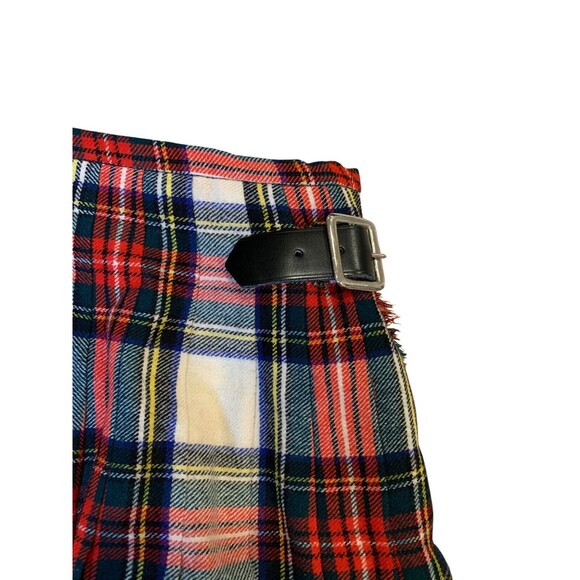 Vintage The Scotch House Scottish Wool Tartan Plaid Women's Pleated Wrap Skirt - Picture 3 of 10
